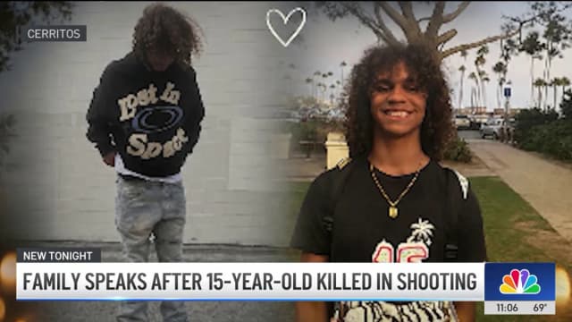 Family speaks after 15-year-old killed in shooting near Chick-fil-A in Cerritos
