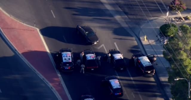 Armed suspect surrenders after hours-long pursuit through LA County
