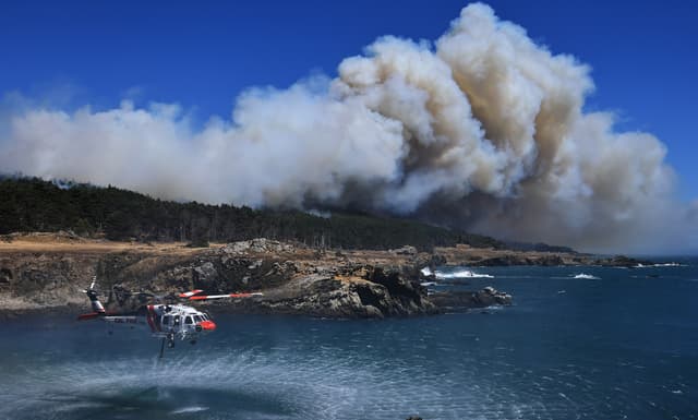 Woodside Fire burns on Sonoma Coast, closing stretch of Highway 1, forcing residents, campers to evacuate