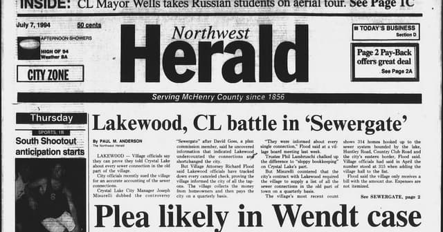 Historical covers for July 7: Lakewood, CL battle in ‘Sewergate’