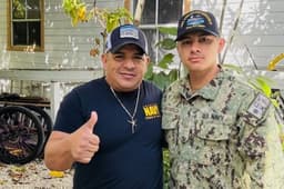 Man arrested by US immigration agents as son waits return from USS Lincoln