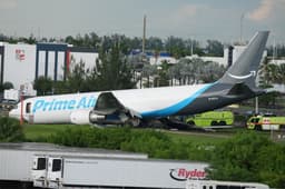 At least 5 dead after Amazon cargo plane crashed off runway at Miami airport