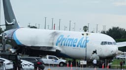 Amazon suspends use of 21 Air, whose plane careened off Miami runway : NPR
