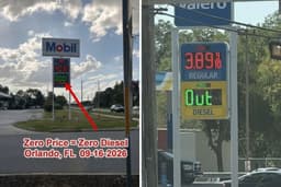 Some gas stations "out of diesel" as prices surge
