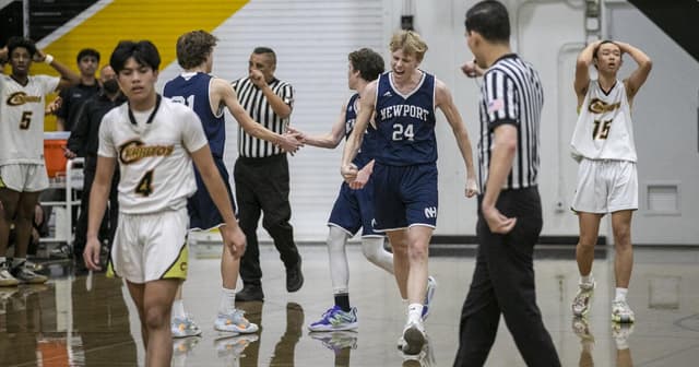 Newport Harbor boys' basketball holds off Cerritos, advances to CIF Division 3A quarterfinals