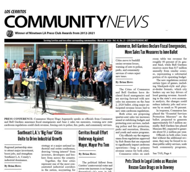 March 27, 2026 Los Cerritos Community News Digital Edition