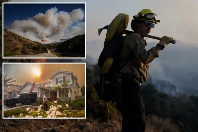 Sandy Fire evacuation warnings expand as fire pushes toward LA County
