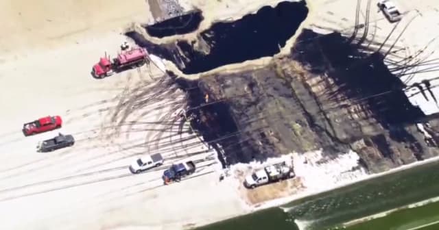 25 oiled birds found after East Los Angeles ruptured pipeline leaks crude oil into LA River