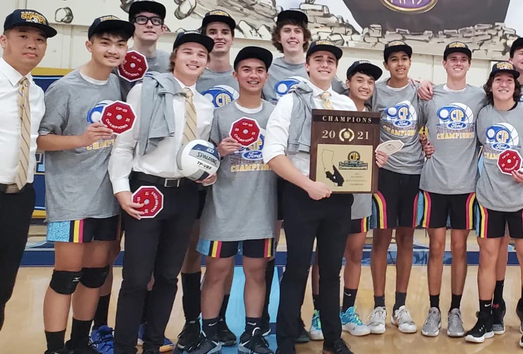 Marina boys volleyball wins its first CIF-SS title by sweeping Cerritos Valley Christian in Division 4 final