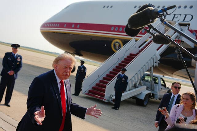Trump takes maiden flight in Qatar-gifted Air Force One. See photos