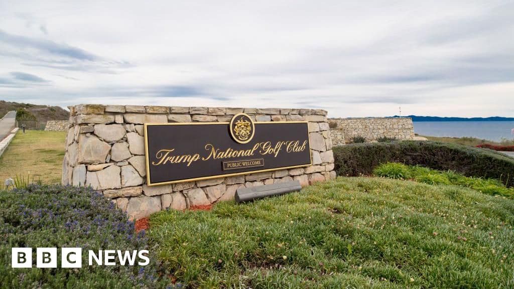 Armed man arrested at Trump's golf course ahead of president's visit