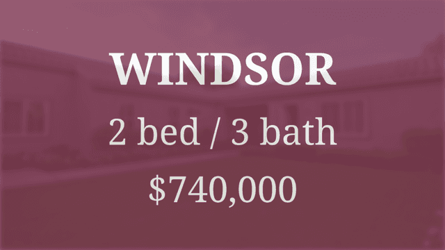 Property sells in Windsor for $740,000