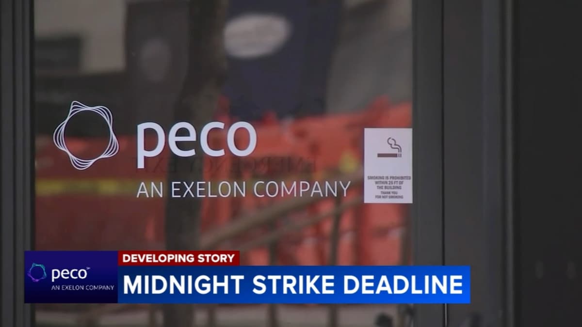Strike begins: Union representing about 1,600 PECO workers walk off the job