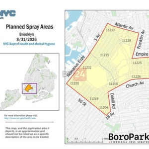 NYC Health Department Will Spray Parts of Boro Park for Mosquitoes Today