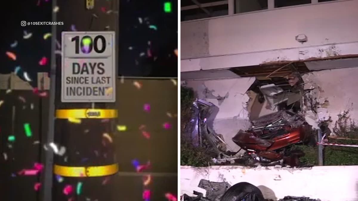 Norwalk man goes viral documenting scores of crashes at end of 105 Freeway