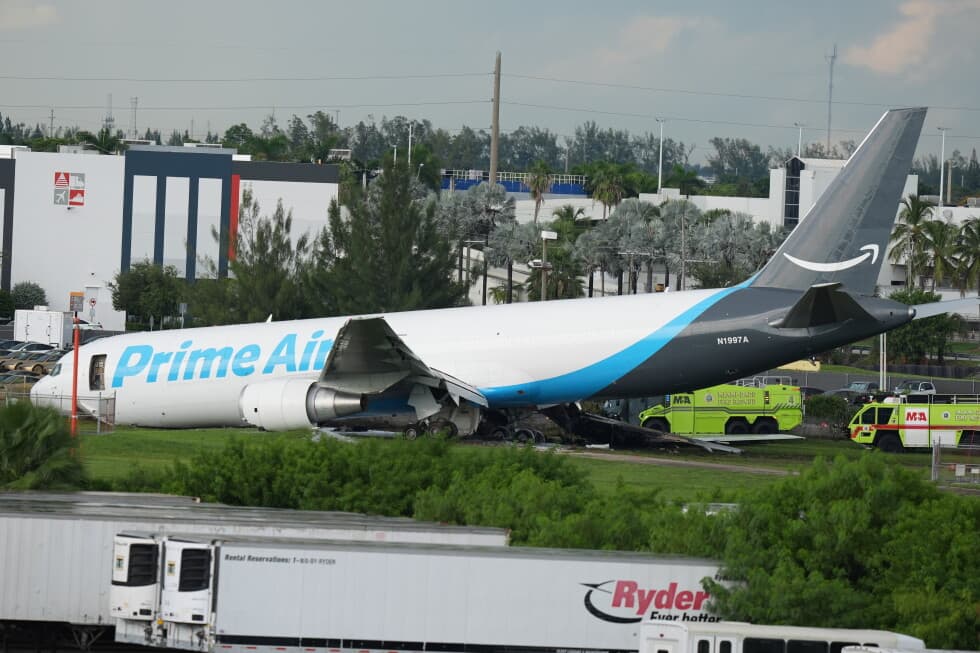 At least 5 dead after Amazon cargo plane crashed off runway at Miami airport