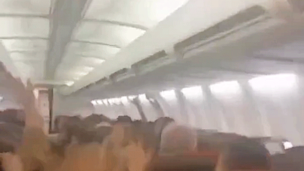 Passengers scream as Iranian plane cabin shakes violently during flight: video