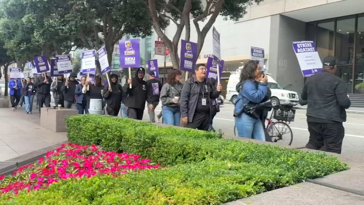 Thousands of Bay Area, SoCal security guards at major retailers and tech giants begin strike