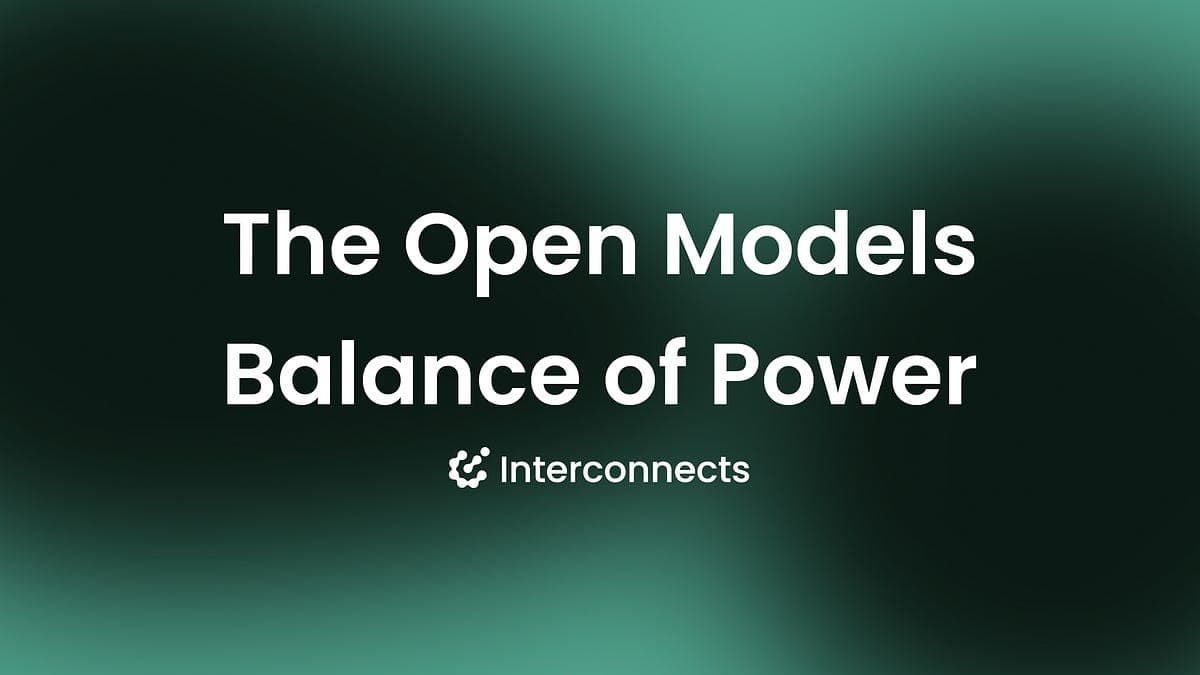 The current balance of power in open models