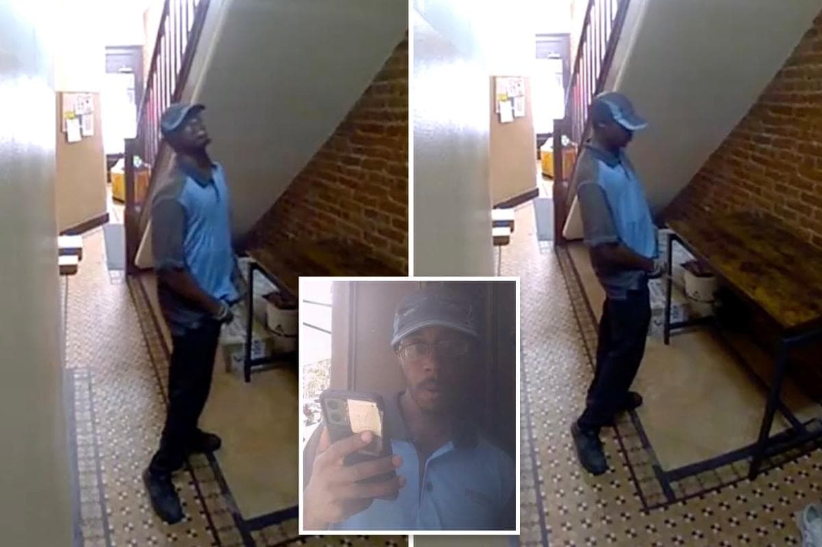Shocking video shows Amazon delivery driver peeing all over posh NYC apartment lobby