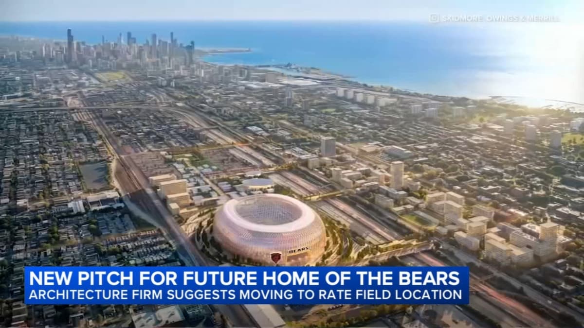 Chicago architecture firm proposes renderings of new Bears stadium near current White Sox location