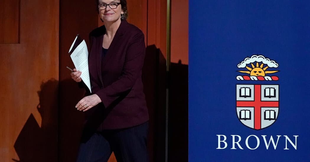 Brown’s President Will Resign After a Tenure That Included Trump Deal
